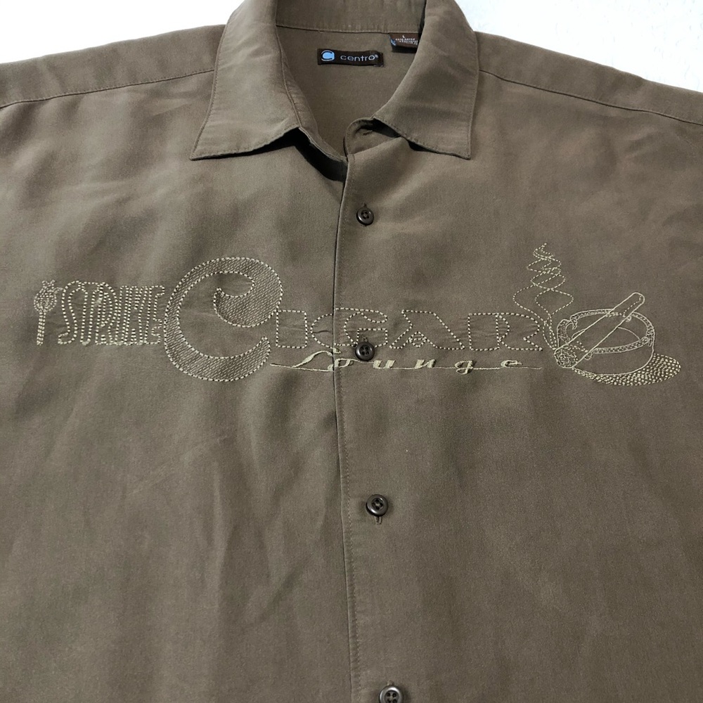 Centro Strike Cigar Lounge Smoking Shirt Large